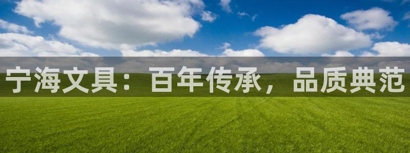 九游会登录地址错误吗：宁海文具：百年传承
