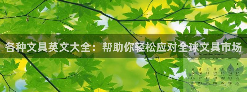 AG九游会优惠中心：各种文具英文大全：帮