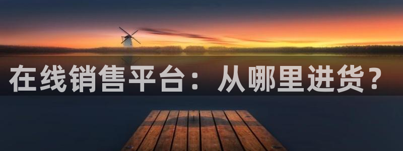 九游会新站：在线销售平台：从哪里进货？