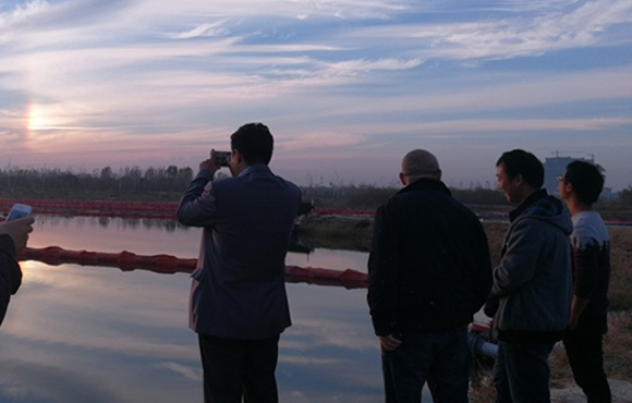 公司辅导调查许幼河水质应急工程项目现场