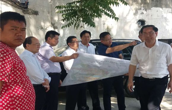 安徽省纪委书记刘惠一行视察水环境治理事业部益阳项目现场