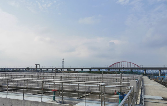 国庆献礼——幼仓房污水处置厂三期工程提前四个月通水试运行