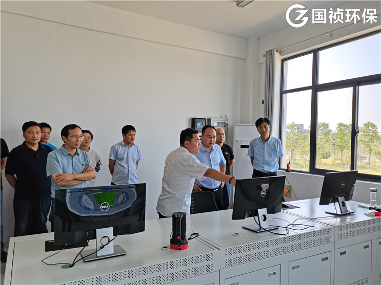 高新区生态环境局方明局长一行光临国祯环保浚浚浚浚浚浚调查领导