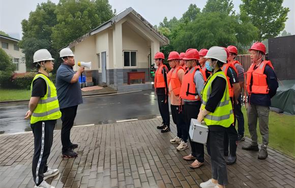 水务岳阳区域公司庐江片区发展防汛应急演练